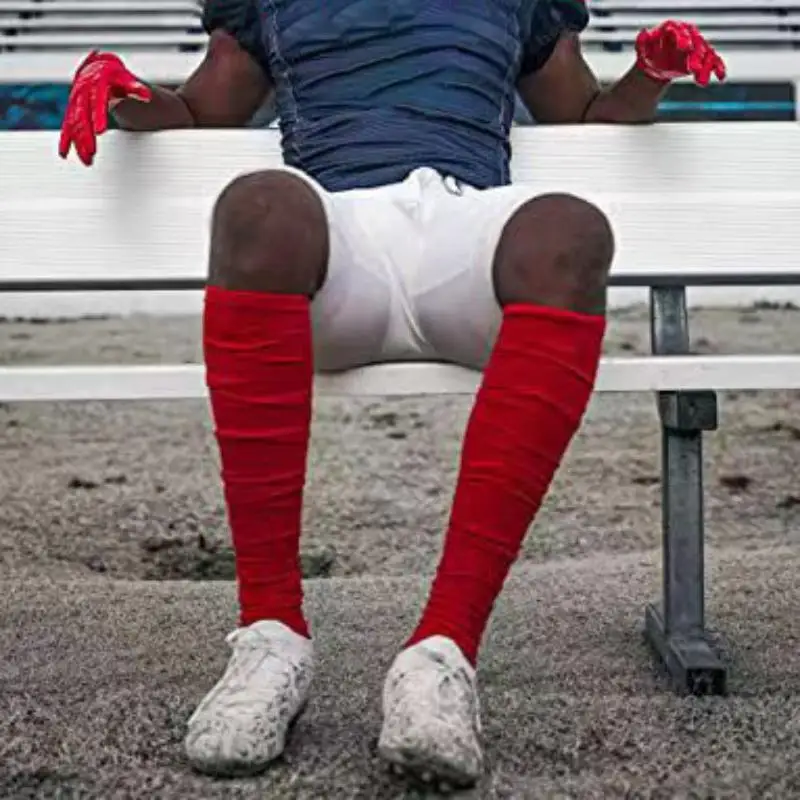 Chaussettes de football rembourrées Scrunch pour hommes et femmes, extra athlétiques, longues, chaussettes de sport, chaussettes hautes au genou, chaussettes tubulaires, adultes, jeunes, nouveau