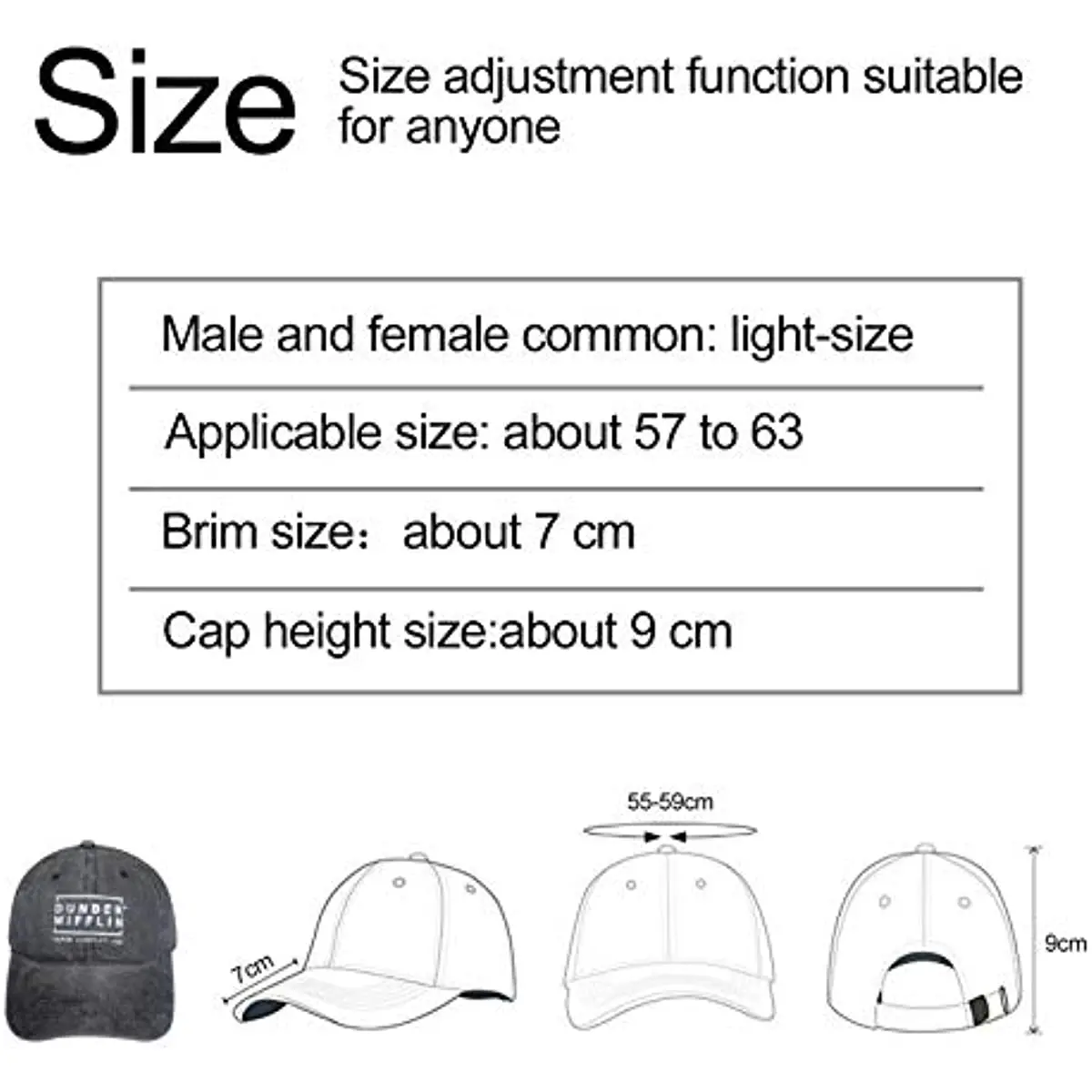 Casquette de baseball réglable pour hommes et femmes, chapeau de papa respirant, adapté pour la course, les entraînements et les activités de plein air, Fake News