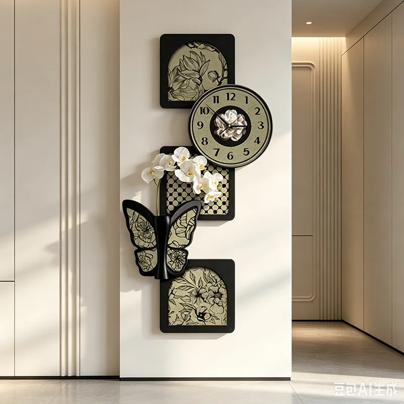 Large Size Room Decor Wall Clocks Vintage Digital Art Mural Silent Cheap Clock Wall Save Space Relogio De Parede Home Products