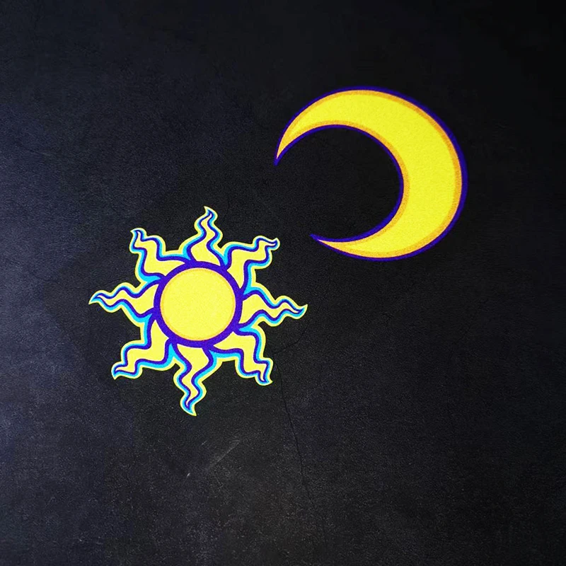 Moon and Star Motorcycle Stickers Motorbike Fuel Tank Front Windshield Motorcycle Helmet Waterproof Vinyl Cool Decals Decoration