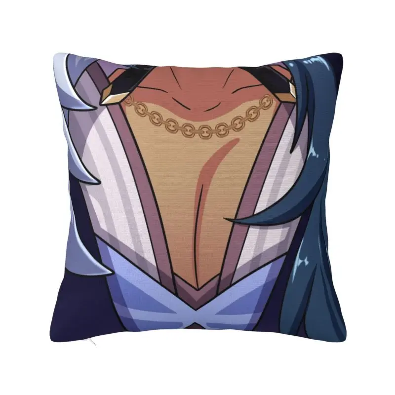 Genshin Impact Kaeya Tiddies Pillow Bedroom Decoration Luxury Anime Game Chair Cushion Square Pillowcase