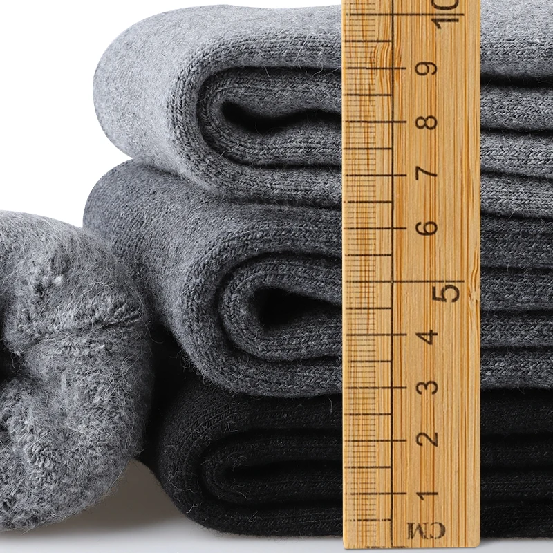 2Pairs Winter Thermal Socks for Men Women Cold Weather Insulated Sock Outdoor Hiking Skiing Warm Comfort Snow Thick Heated Sock