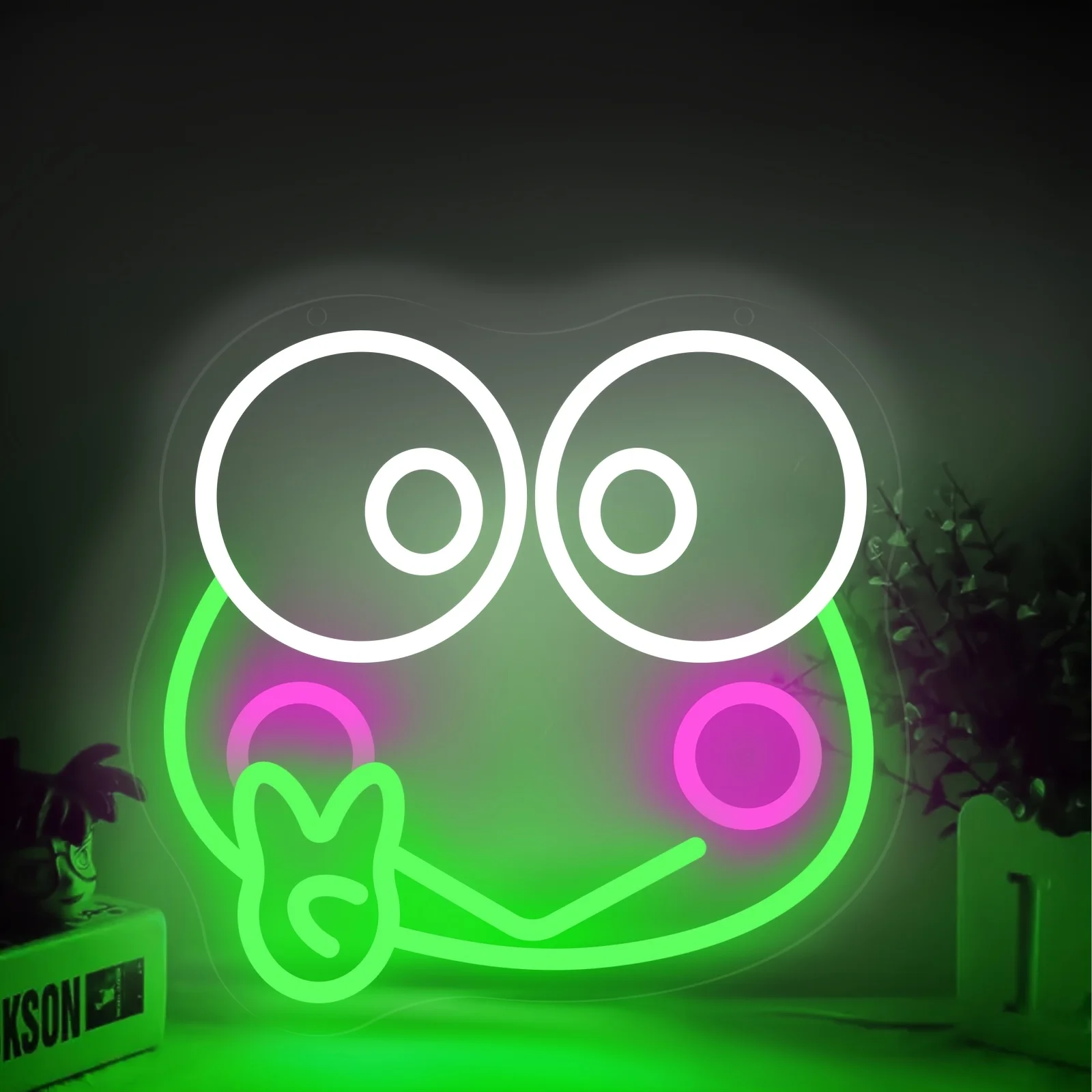 

Неоновая вывеска Кероппи для декора стен, японский светильник Sanrio Kawaii в виде лягушки, светодиодный ночник для дома, спальни, комнаты девочки, подарок на день рождения