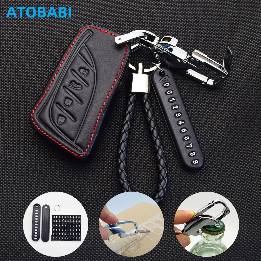 Leather Car Key Cas… - image