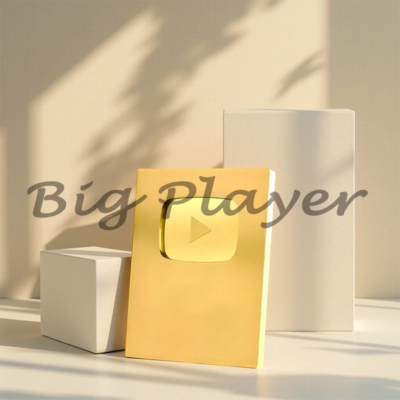 

Настраиваемая табличка YT Play Button/Play Button Creator с подпищеваемым языком Milestone