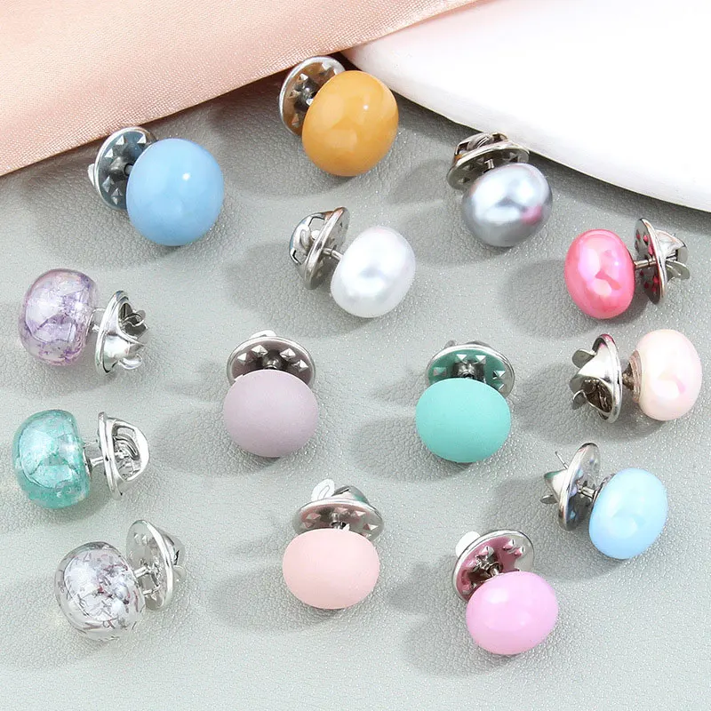 

10Pcs Cover up Button Pins Women Shirt Brooch Buttons Pins No Sew Button Pins Safety Pins for DIY Clothing Dress Aaccessories