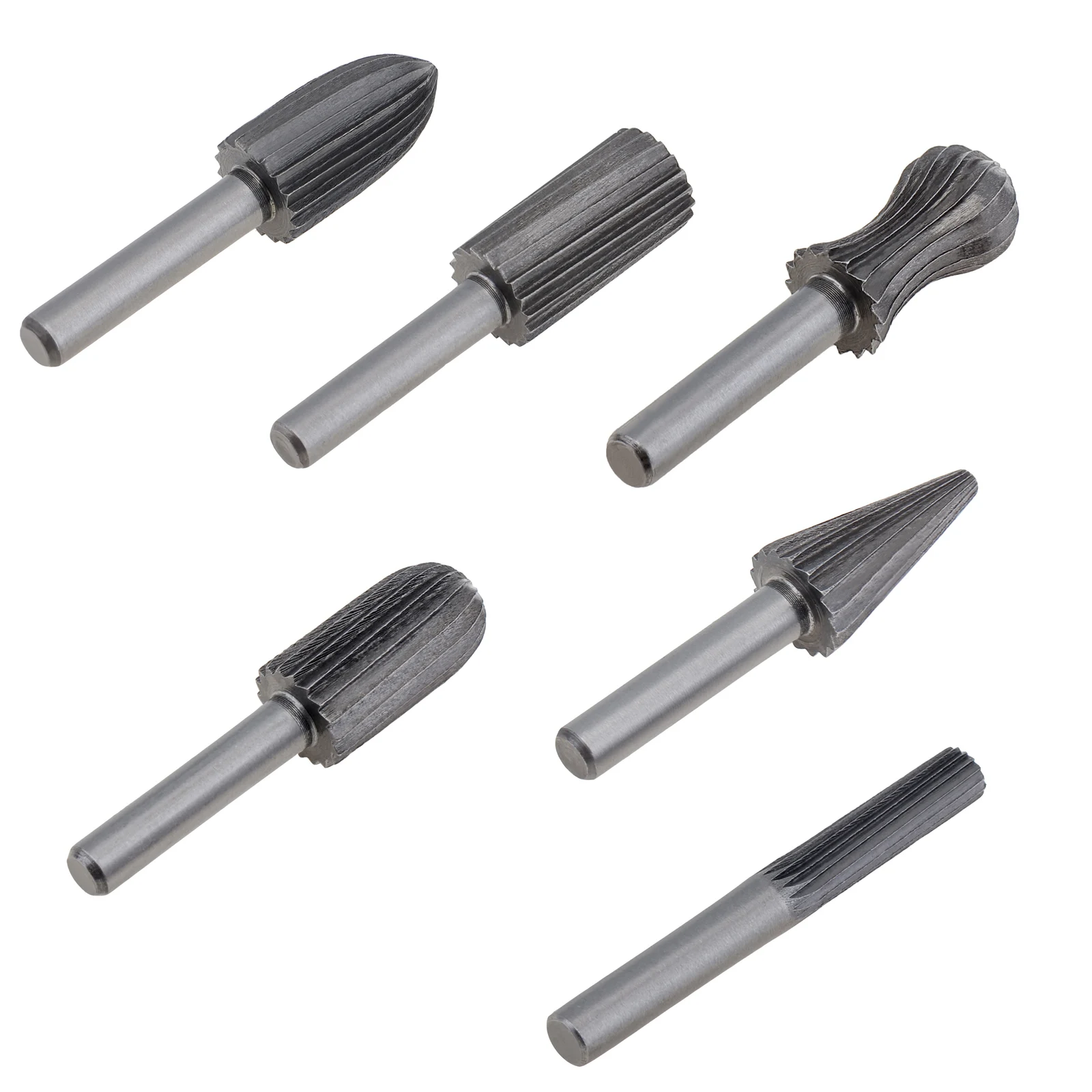 Imagem -05 - Mini Rodada Hss Burr Conjunto de Brocas Ferramenta Rotativa de Aço Arquivo Rasp Fresa de Madeira de Plástico Carpintaria Pcs