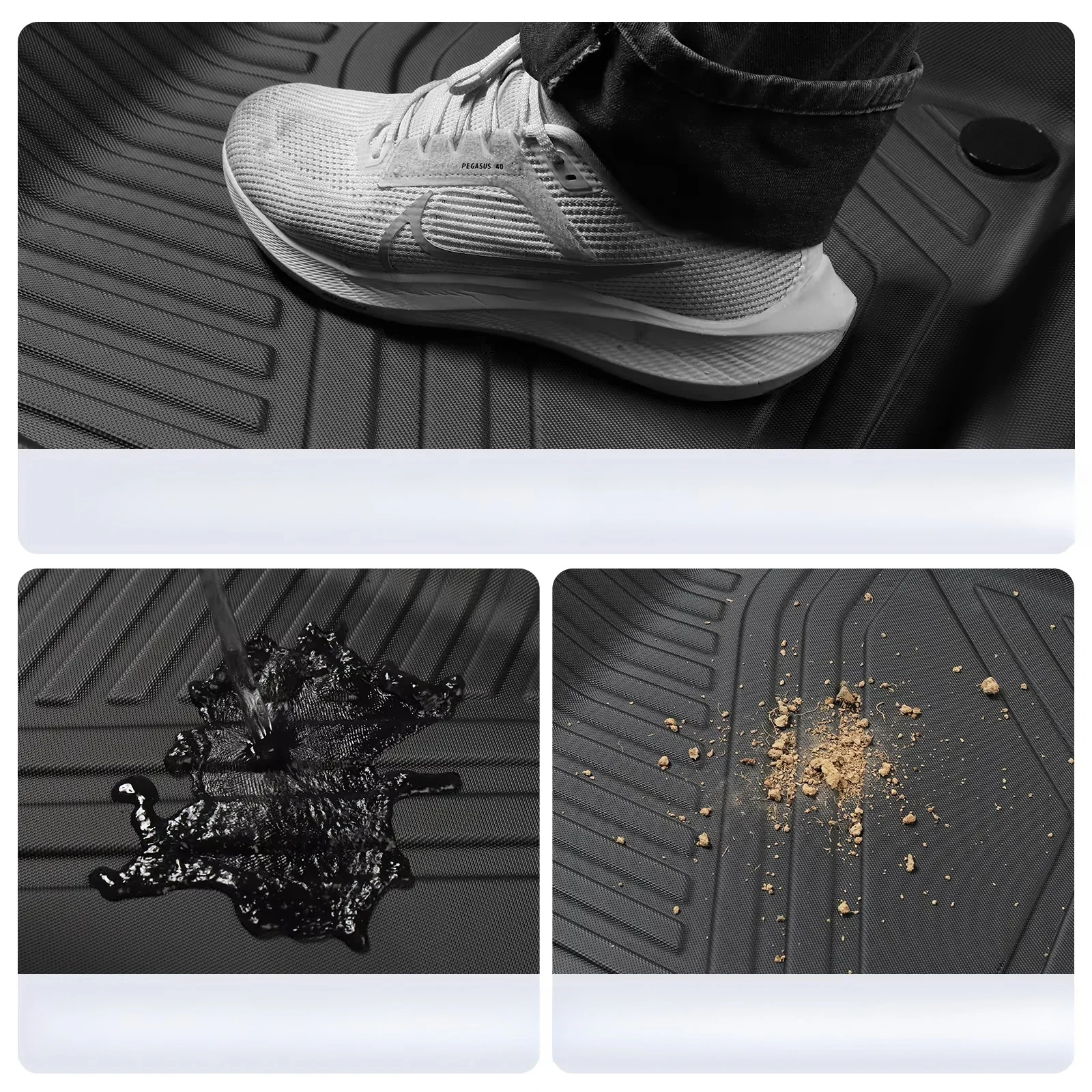 سجادات أرضية السيارة لسيارة Ford Bronco 4-Door 2021 2022 2023 2024 2025 (ليست لبابين ورياضة)، سجادات سيارة TPE لحماية جميع الأحوال الجوية #6