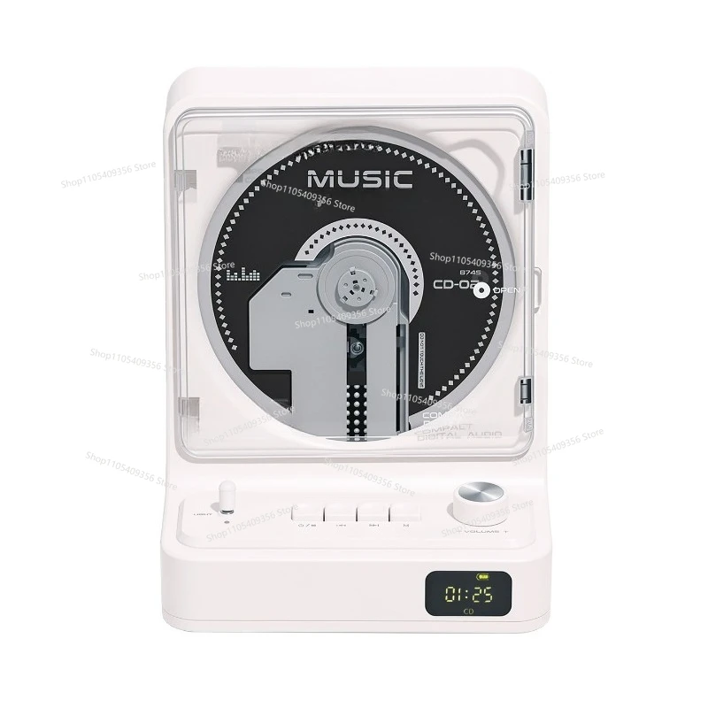 For New CD Player, Retro Album Player, Audiophile Record Player, Portable Bluetooth Audio All-in-one Machine