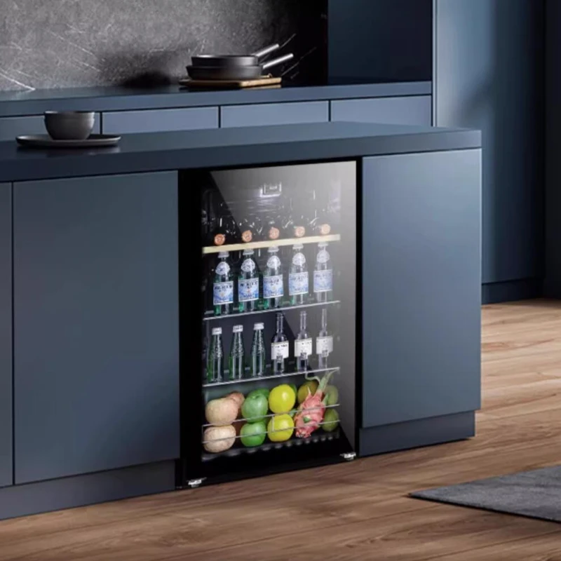 Kulkas untuk minuman anggur pengawet teh rumah kantor lemari es anggur kecil 95L kabinet zhang냉장2000장vitrina refrigerada