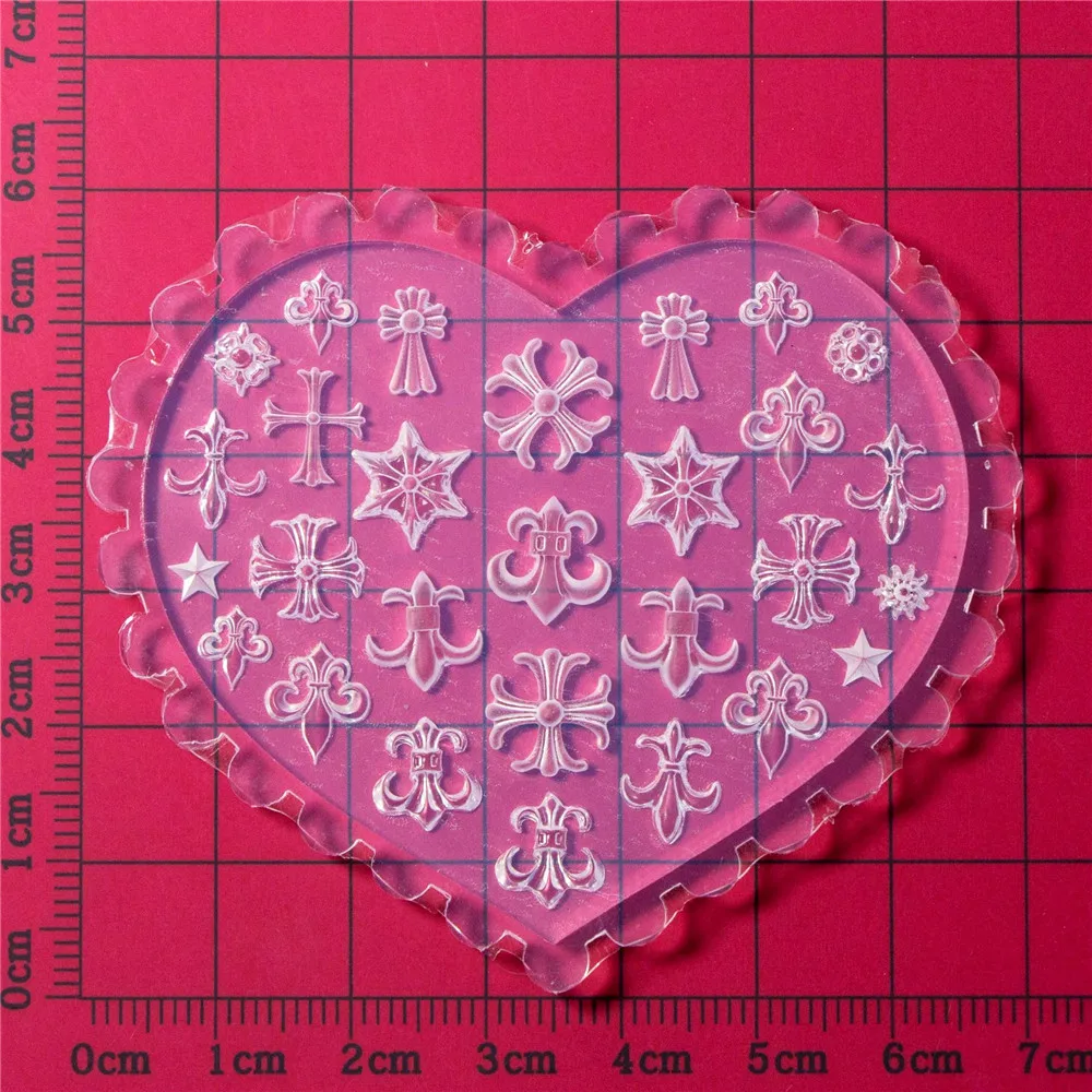 SNASAN Flügel Schleife Blumen Mond Stern Silikonform für Schönheit Nail Art DIY handgemachtes Werkzeug kleine Perlen Polymer Clay Form
