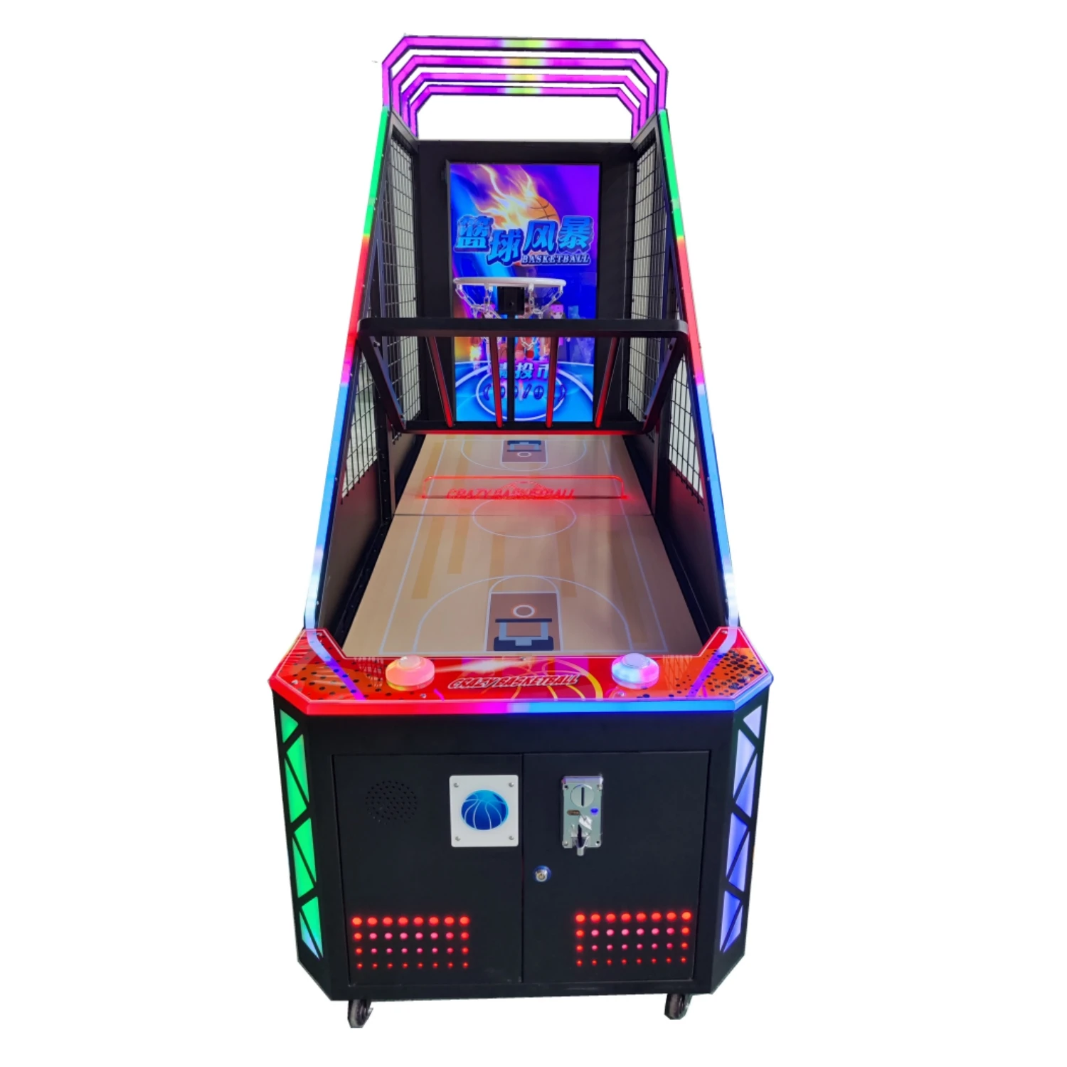 Exciting 42 Inches Screen Video Arcade Game Basketball Return Machine Kids Basketball Shooting Machine Excluding Freight