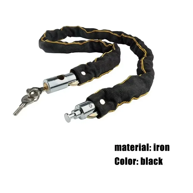 Bicycle Lock MTB Road Bike Safety Anti-Theft Outdoor Cycling Security Chain Lock with 2 Keys Motorbike Bicycle Accessories Lock