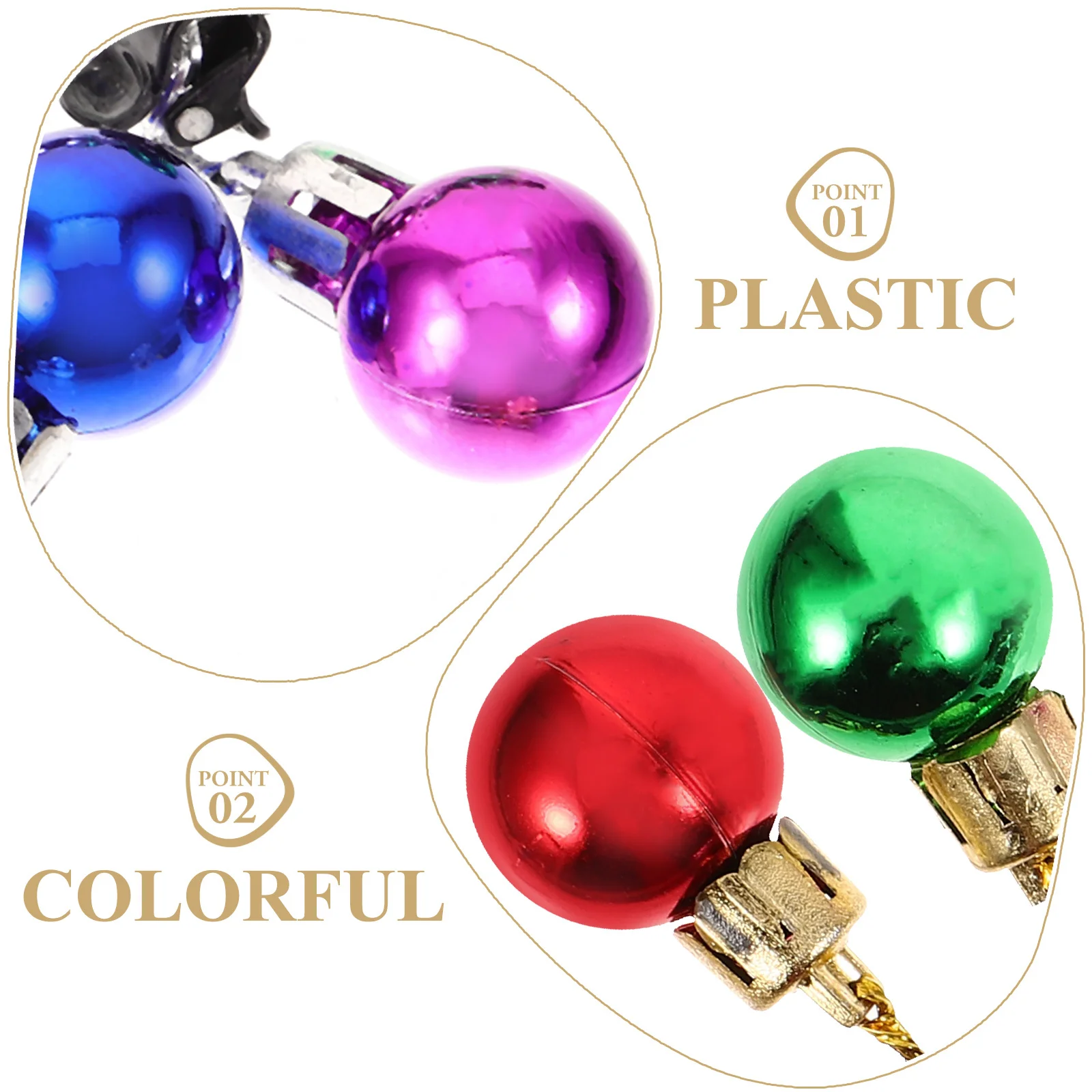 

12Pcs Christmas Beard Bead Charms Colorful Decorative Reusable for Men Cosplay Hair Accessories Beard Beads for Men