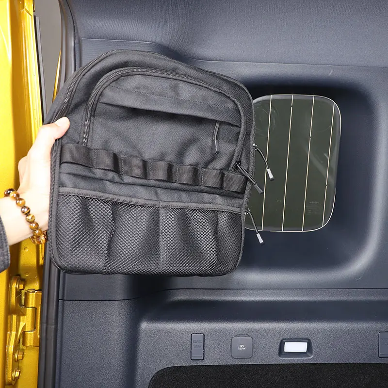 

For BYD Equation Leopard 5 2023-2024 Oxford Cloth Black Car Trunk Storage Box Bag Cargo Tools Tidying Package Car Accessories