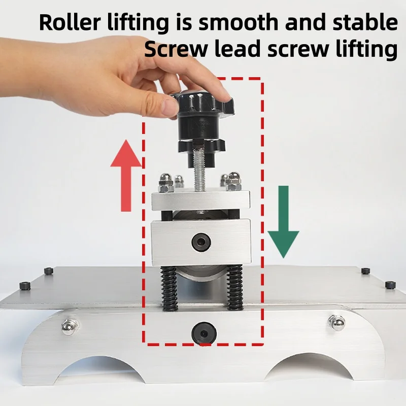 Manual Block Printmaking Machine Anti-Slip Hand Crank Adjustable Clearance Curved Base Portable Plate Transfer Equipment