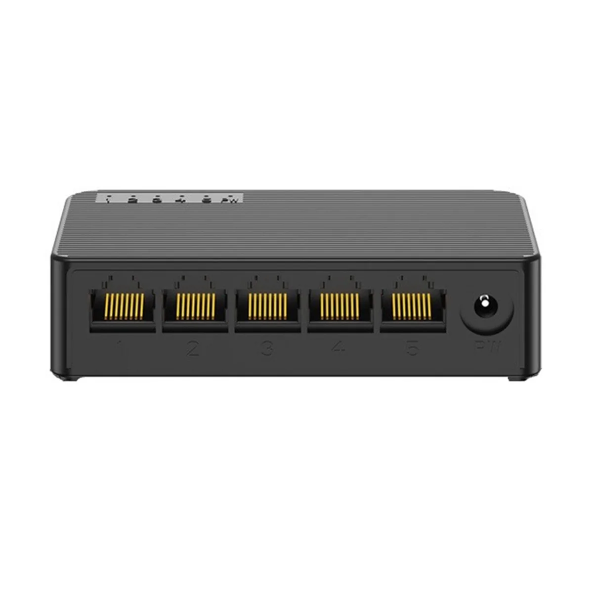 Network Switch Mini 5Ports Ethernet Switch 100Mbps High Performance Smart Switcher RJ45 Hub Internet Injector, EU Plug