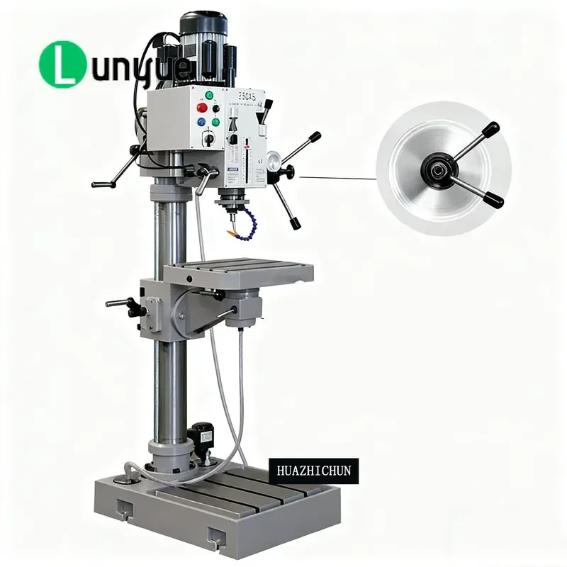 Vertical Drilling Machine Heavy Duty Floor Standing Drill Press for Metal Wood Working Industrial Workshop High