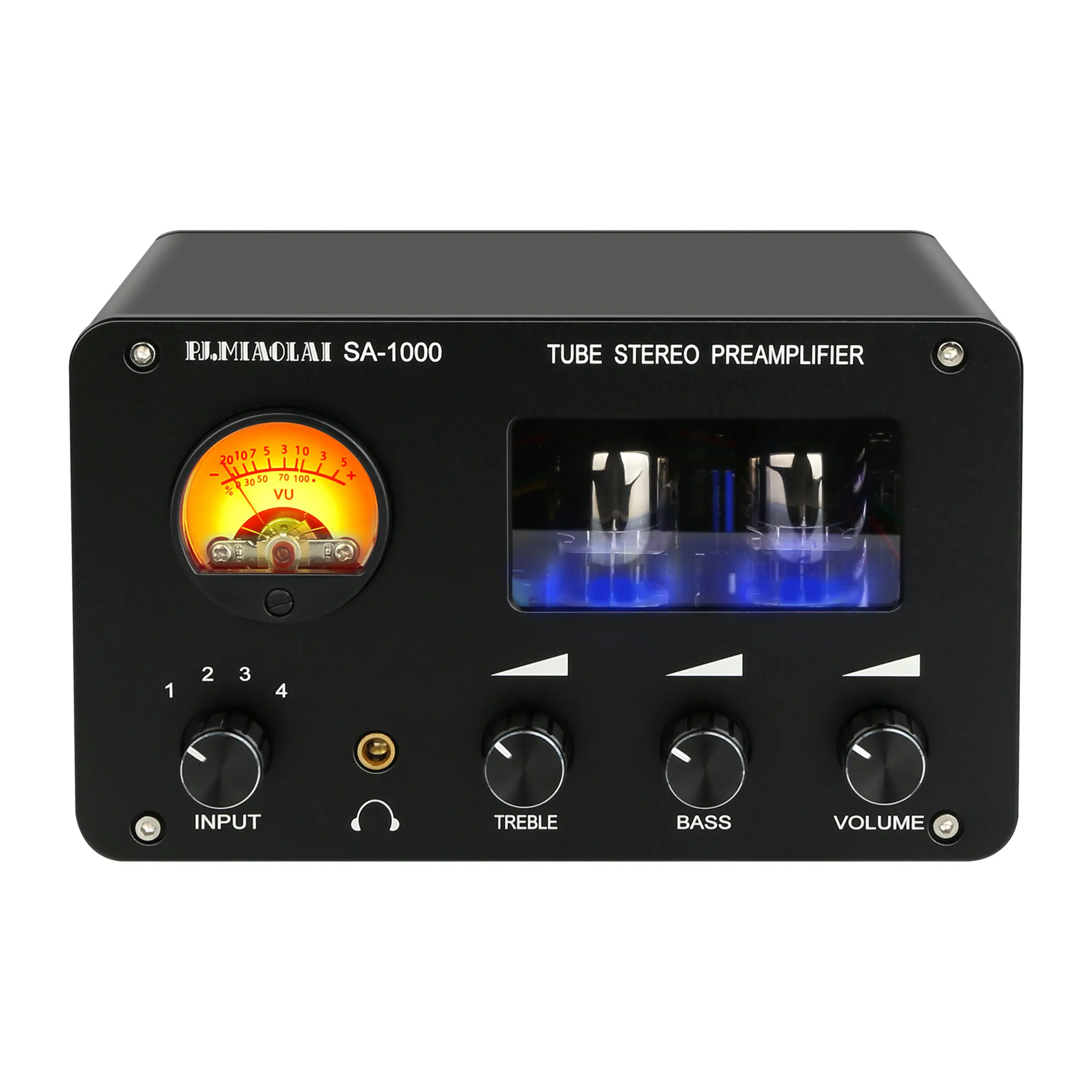 PJ. MIAOLAI SA-1000 Tube preamplifier High fidelity 6H3N tube headphone amplifier 2 outputs 4 inputs front switcher Audio AMP Wi