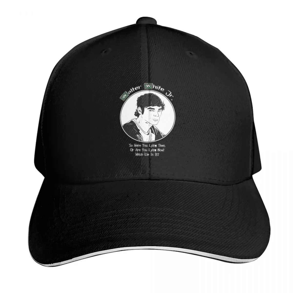 Walter White Jr. - Breaking Bad Baseball Cap Snapback Flat Bill Strapback Dad Hat Six Panel Structured Crown