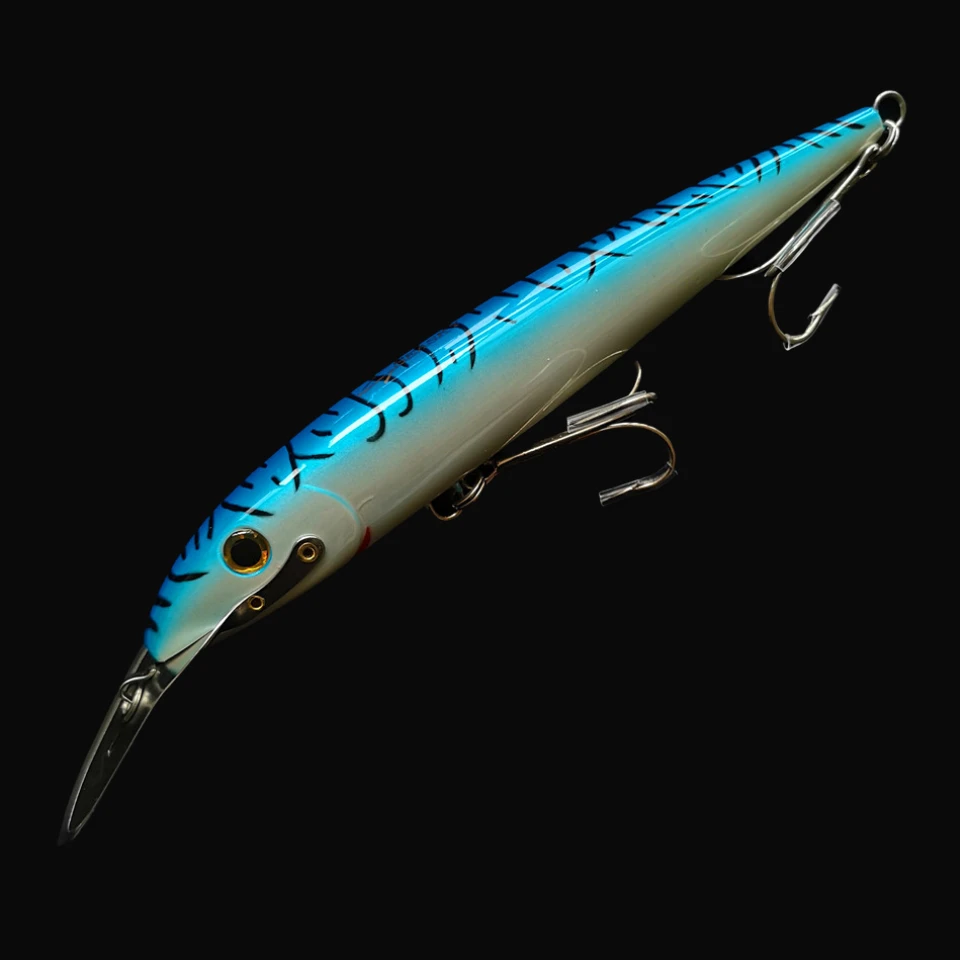 Swolfy Trolling Casting Minnow Angeln Locken 185mm 60g 225mm 76g Locken Künstliche Harten Köder für Meer boot Angeln Lockt – Detail 8
