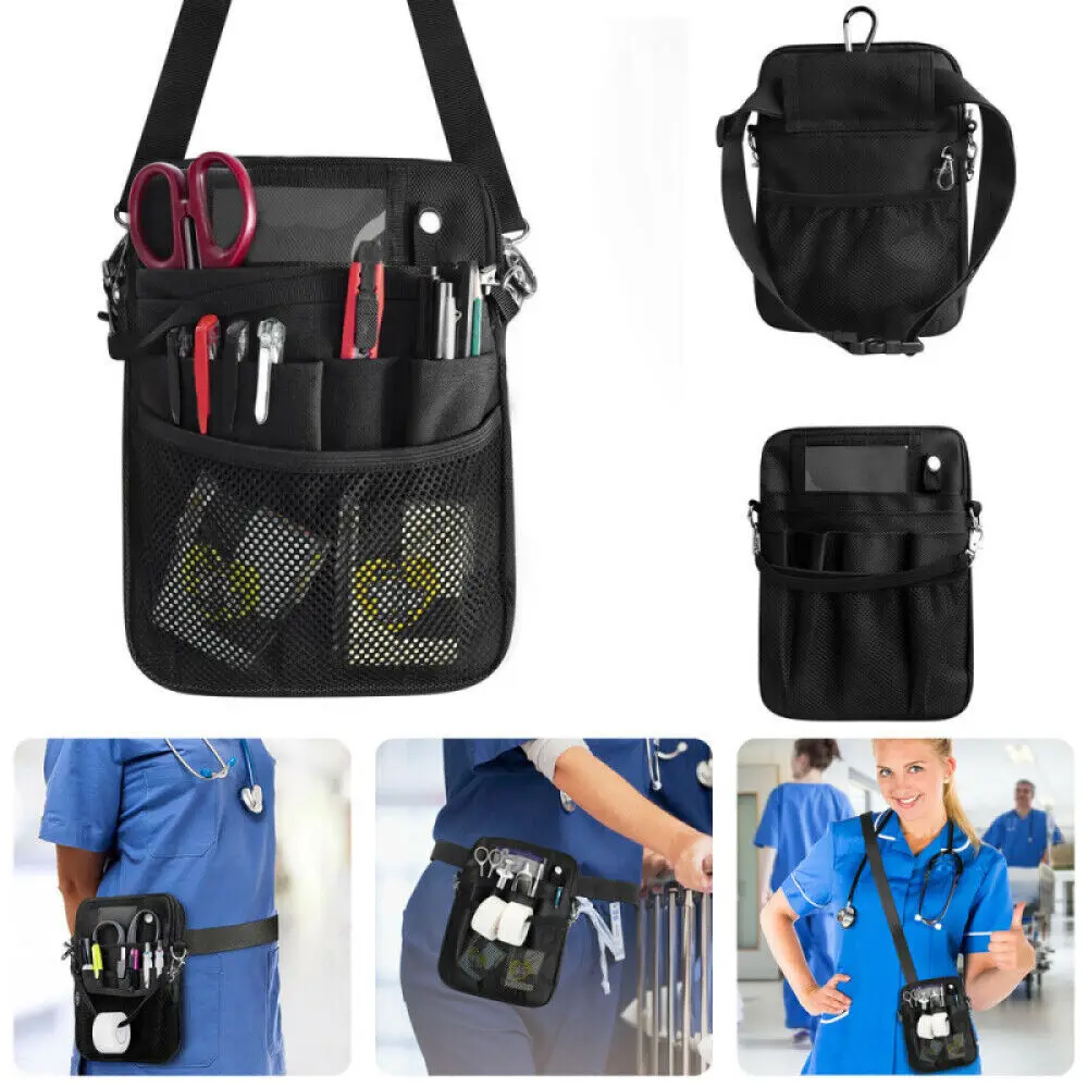 

Nurse Storage Practical Waist Bag Nurse Nursing Pocket Belt Organizer Pouch For Scissors Pen Care Kit Tool Fanny Storage Bum Bag