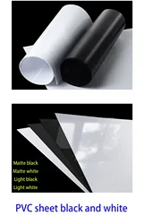 1PCS Black/white PVC Sheet 0.3/0.5/0.8/1/1.5/2mm Thick DIY Enthusiast Building Model Construction Tool