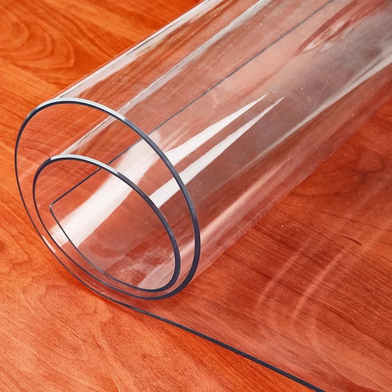 Soft Glass Table Mat 1mm PVC Transparent Tablecloth Waterproof Rectangular Table Cover Pad Kitchen Oil-Proof Table Mat