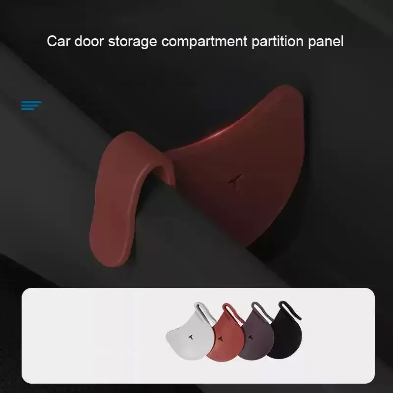 1PC Universal Silicone Car Door Storage Slot Groove Partition Panel For LIXIANG L6L7L8L9 ONOV L60 AITO M7 M9 AVATR 07 DEEPAL