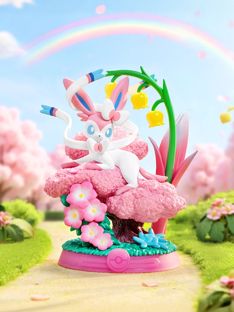 Anime Pokemon Funism Original Echte Eevee-Familie Blindbox Flareon Umbreon Sylveon Actionfigur Sammlerstück Modell Spielzeug Geschenk – Detail 1