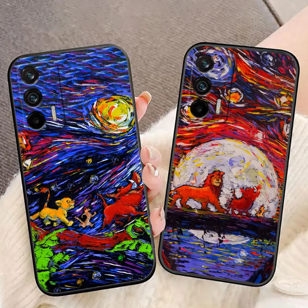 Graffiti Art The Lion King Hakuna Matata Case For Realme C11 C15 C20 C21 C21Y C30 C30S C33 C35 C53 C55 C63 C65 GT NEO 2 Case