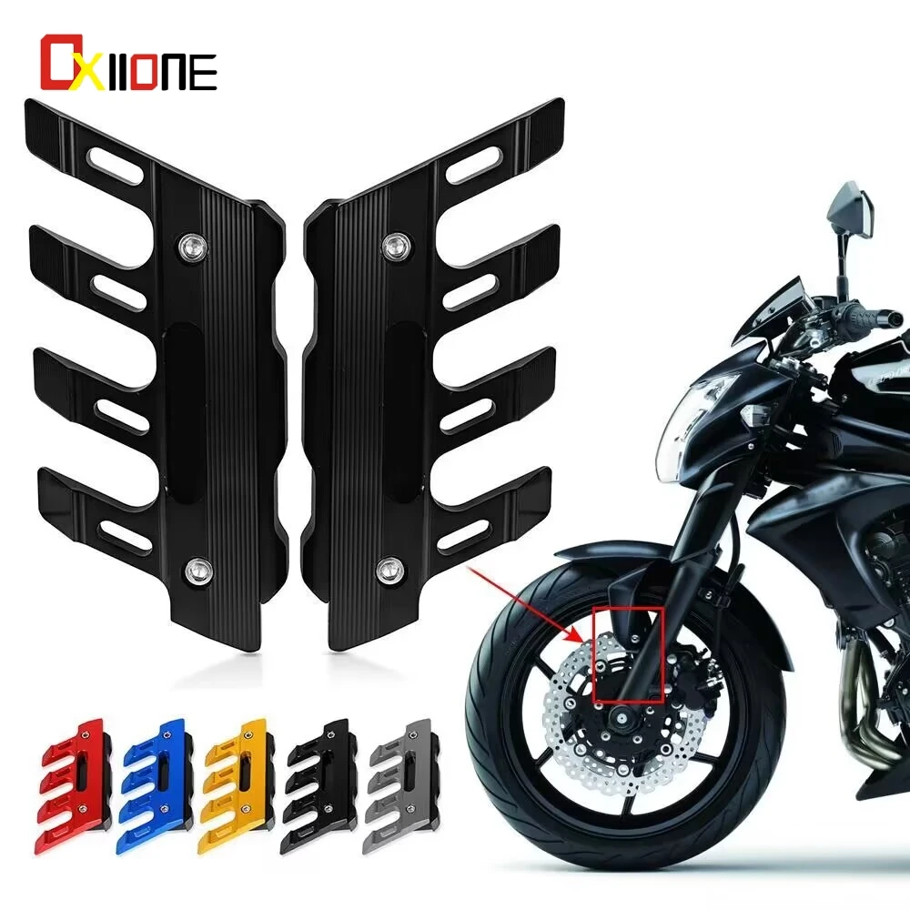 

For KAWASAKI ER6N ER-6N 2006-2018 Motorcycle Mudguard Front Fork Protector Guard Block Front Fender Anti-fall Slider Accessories