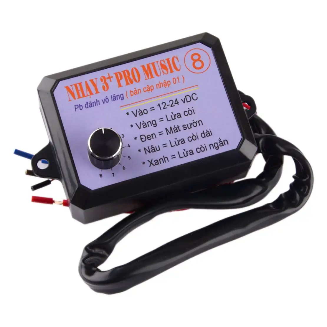 Nhay 3+Pro Music Rapid Horn Relais Controller 8 Töne passend für Motorrad Auto Marine Boot 12–24 V