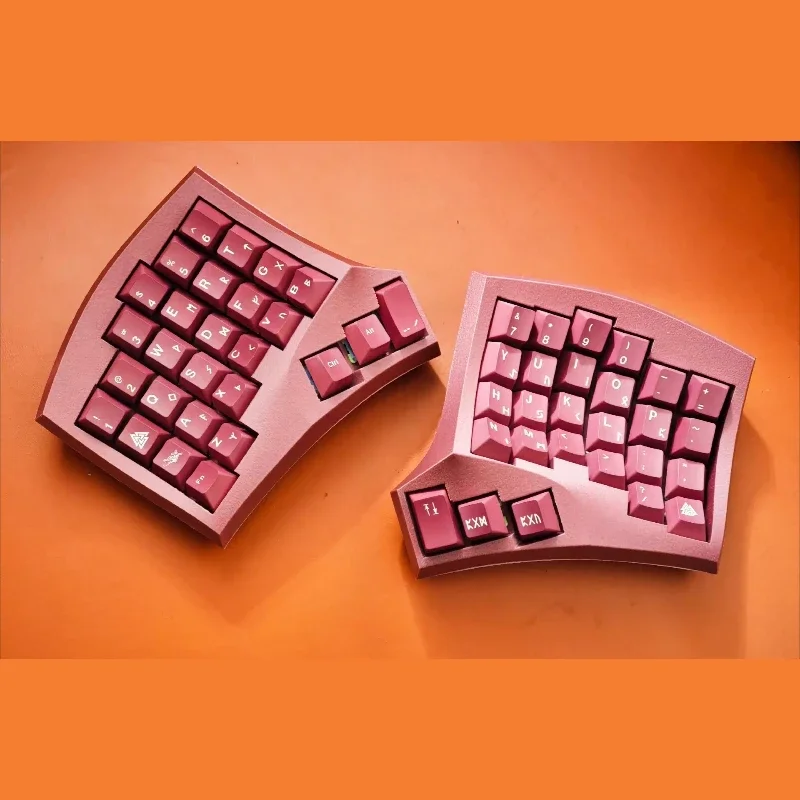 Kit de Teclado Dividido com Fio Cygnus Manuform 4x6, Teclado Ergonômico Curvo Dividido de Modo Único, Feito à Mão, Hot-swapping, PETG Personalizado, V