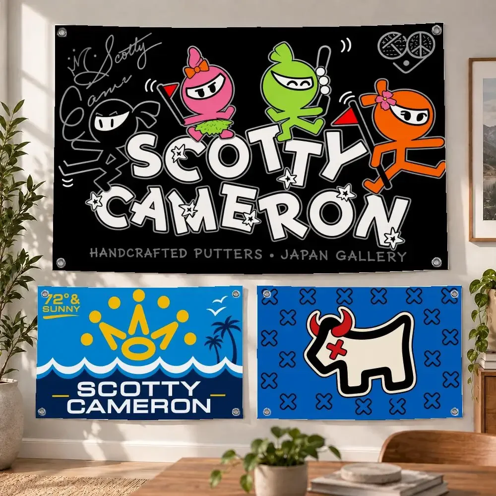 Golf Brand Scotty Cameron Flags Decorative Flag Banner Indoor Bedroom Dorm Gaming Room Wall Party Club Decor Fan Gift
