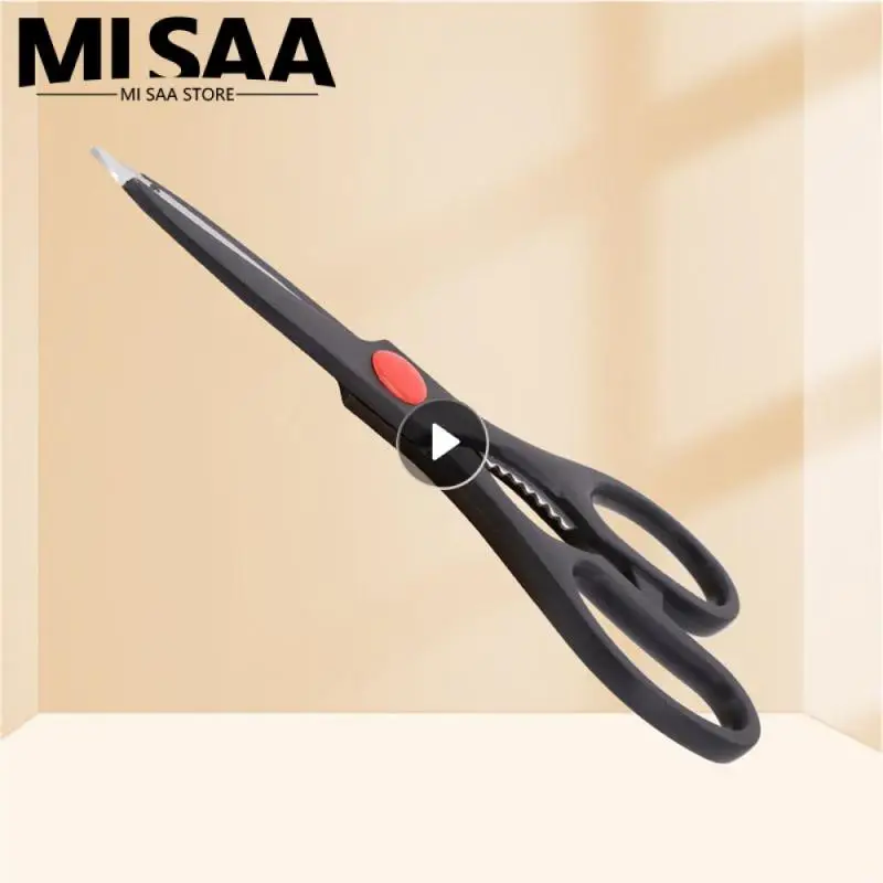 Stainless Steel Multi-function Kitchen Scissors Can Clip Walnuts And Cut Chicken Bone Barbecue Scissors Kitchen Accessories