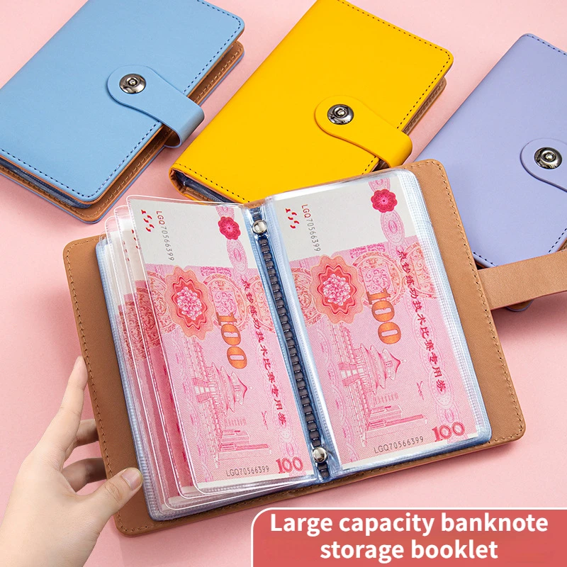 Large capacity cash deposit book, commemorative banknote collection book, zodiac coin storage book