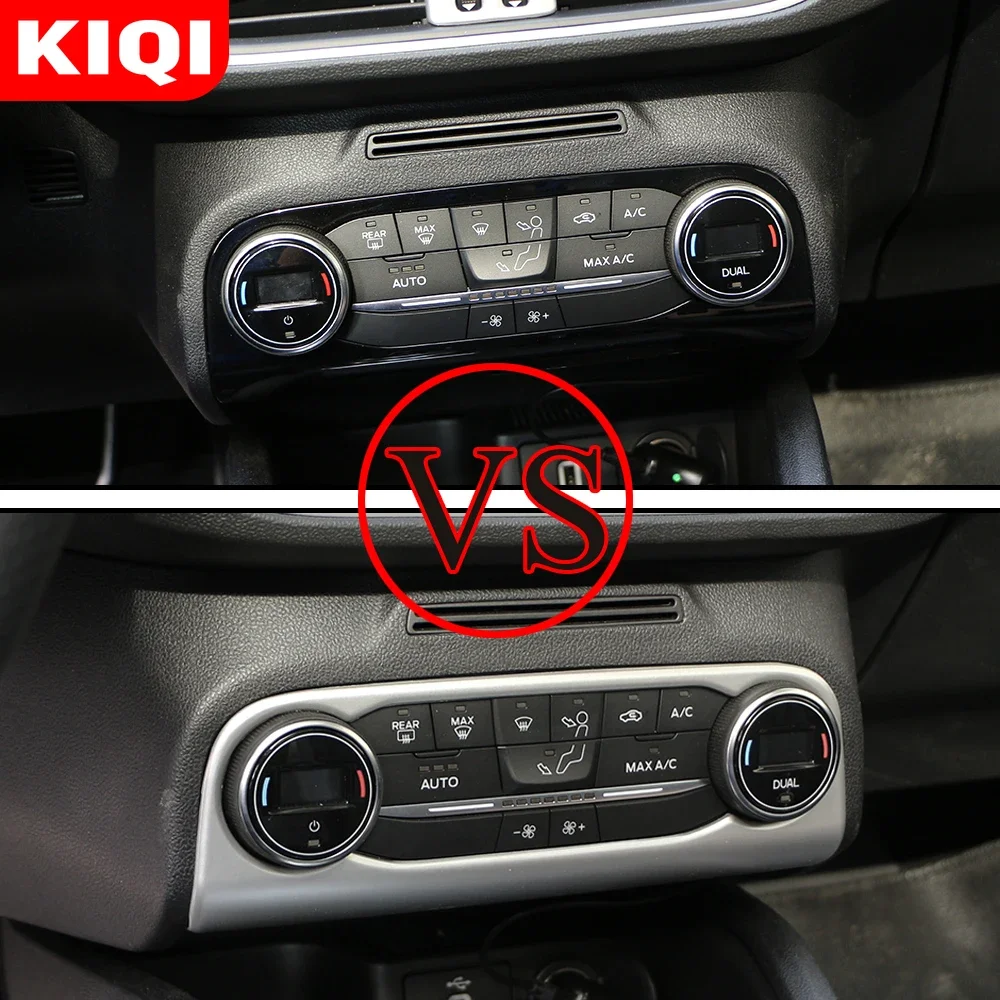 Air Conditioner Switch Buttons Frame Cover Trim for Ford Focus 2019 2020 2021 MK4 ST-LINE Accessories Car Styling