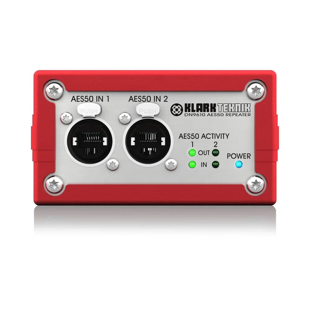 Klark Teknik DN9610 Repeater Box Extends AES50 Connections Up To 100 Meters Stage Music Equipment