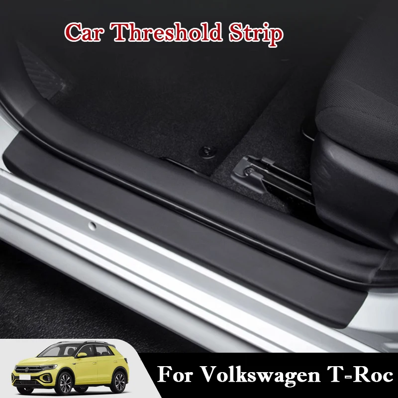 

Для Volkswagen T-Roc 2018-2025 автомобильный порог, защитные наклейки на дверь багажника, устойчивые к царапинам, ударопрочные внутренние наклейки