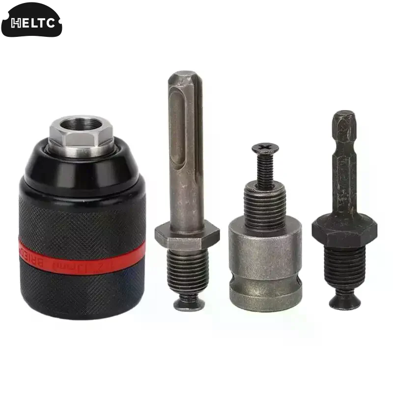 

1PCS New Keyless Metal Drill Chuck,With Lock 13mm Ratchet Self-locking Chuck 1/2-20UNF Thread For Drill Bit Screwdiver&Sockets