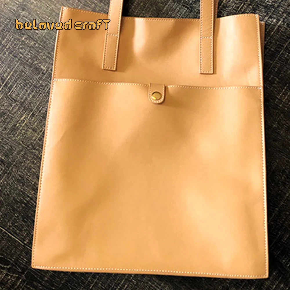 Imagem -06 - Belovedcraft-leather Bolsa Pattern Making com Papel Kraft e Modelos de Acrílico Ombro Tote Handbag para Mulheres