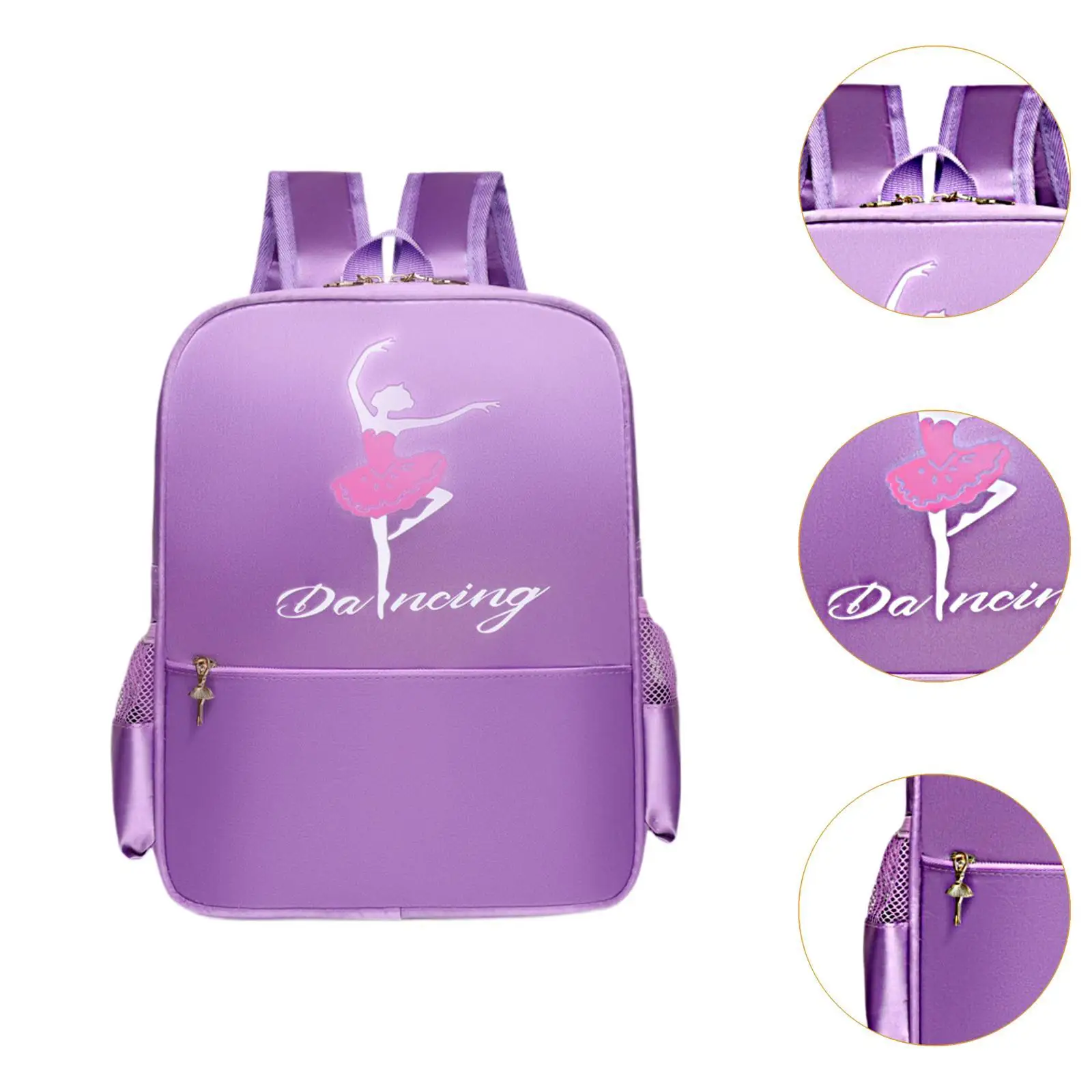 Ballet Dance Backpack Storage Bag Polyester Daypack Dance Shoe Bag for Dancing