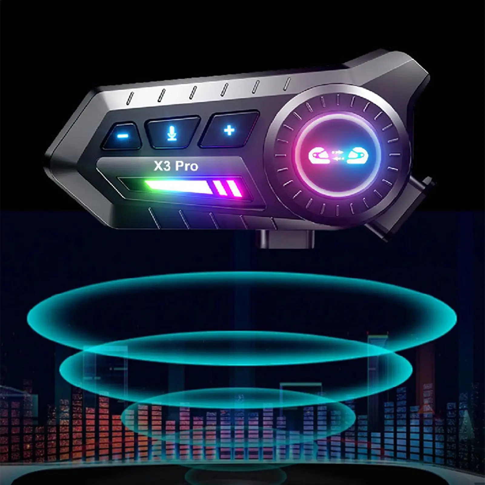 

Motorcycle Headphones Double-speaker Wireless Helmet Headset Smart Cycling Headphones For Daily Commuting Travel Motorcycle