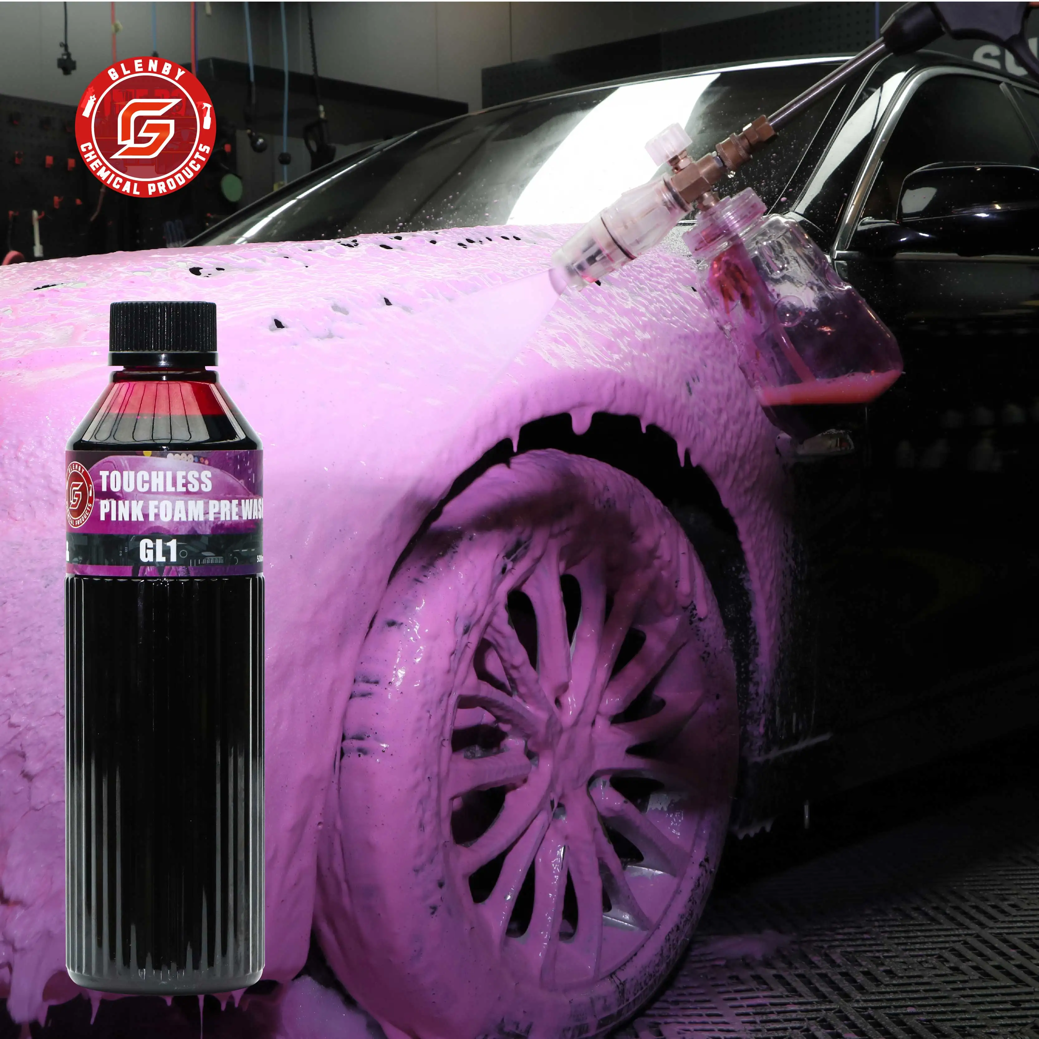 Car Wash Touchless Shampoo 500ml Auto Care Cleaning Product For Car Paint Boat Truck 1:800 High Concentration Super Foam Cleaner