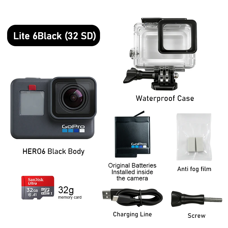 GoPro HERO6 Black 4K Action Camera 12MP