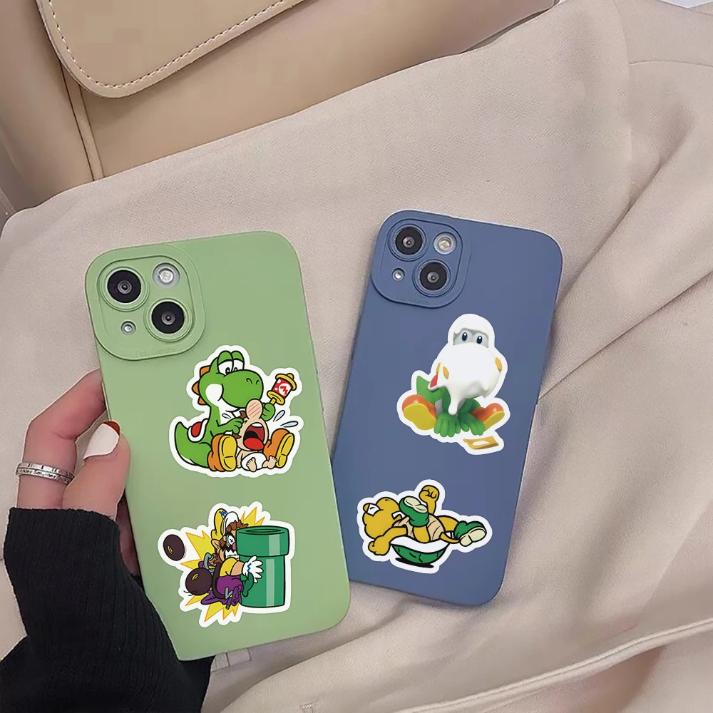 10/30/60pcs Super Mario Bros Anime Game Stickers Funny Cartoon Sticker DIY Water Bottle Phone Luggage Decoration Decals Kids Toy