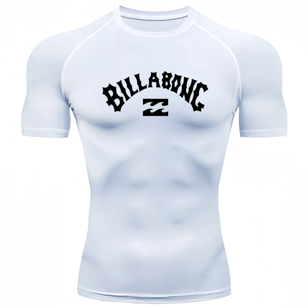 Male UV Protection Tights Rashguard Men short Sleeve Swimsuit Swim Rash Guard Quick Dry Surf T Shirt Swimming Diving Suits S-3XL image 2