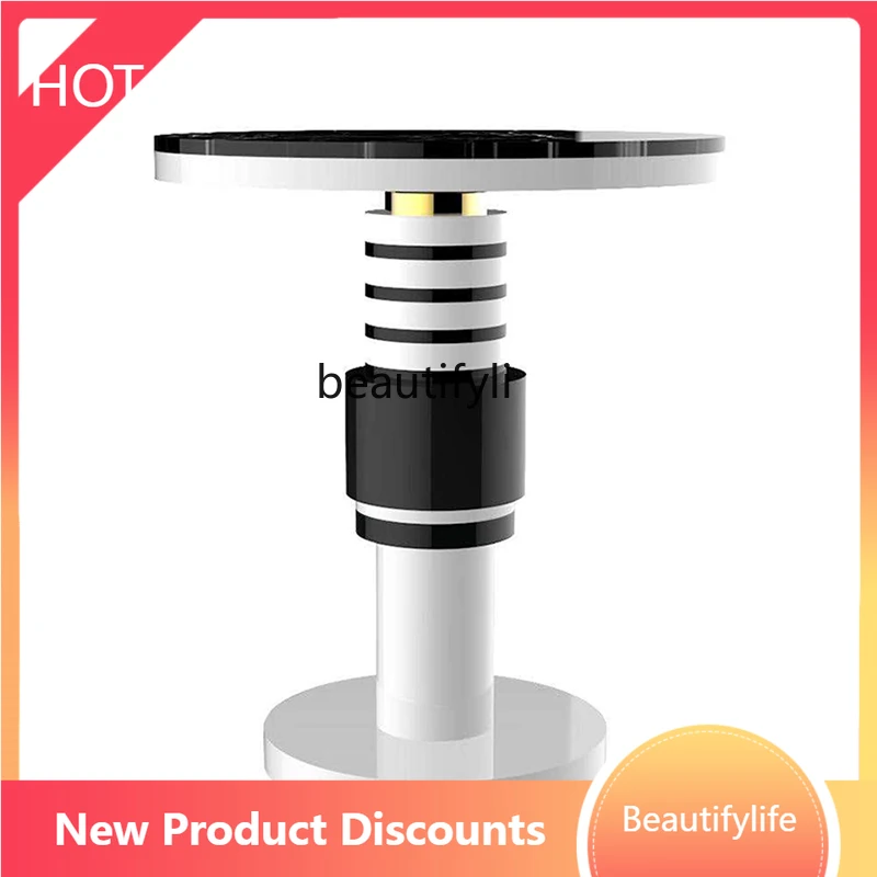 Modern Minimalist Creative Marble round Coffee Table Tea Table Side Table Living Room Home Villa