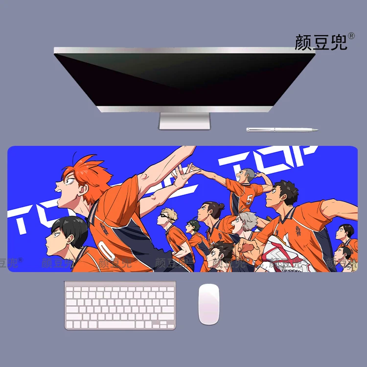 Haikyuu Anime Gaming Mouse Pad, Shoyo Hinata Carpet, Company Keyboard, Computer Mats, tamanho grande e pequeno, Gamer